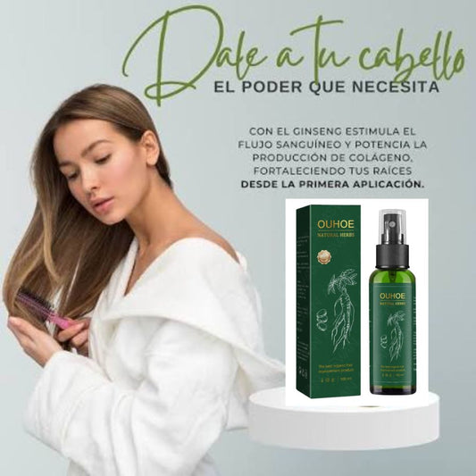 OUHOE® Natural Herbs – Tónico Estimulante para el Crecimiento Capilar