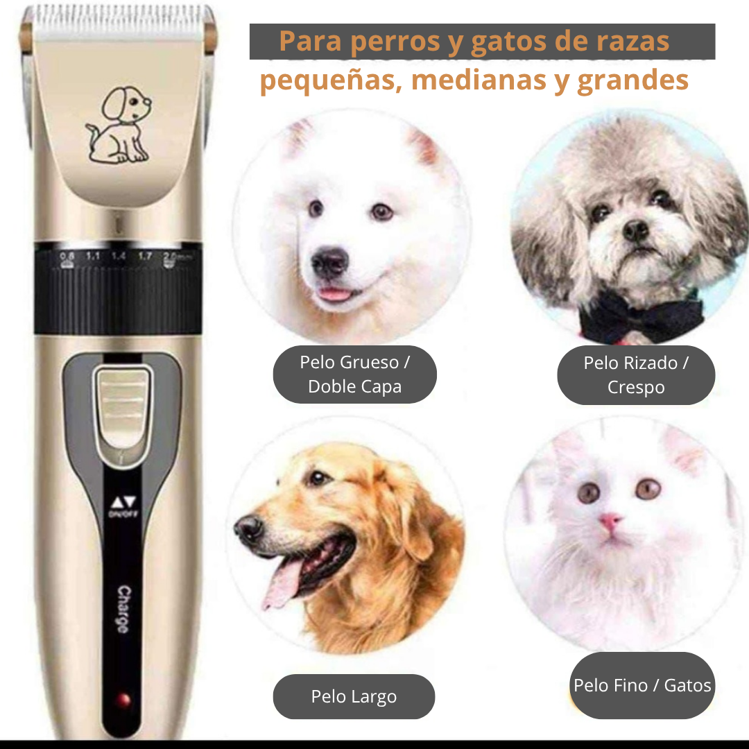 PET GROOMING HAIR CLIPPER ®- KIT CORTADOR DE PELO PARA MASCOTAS