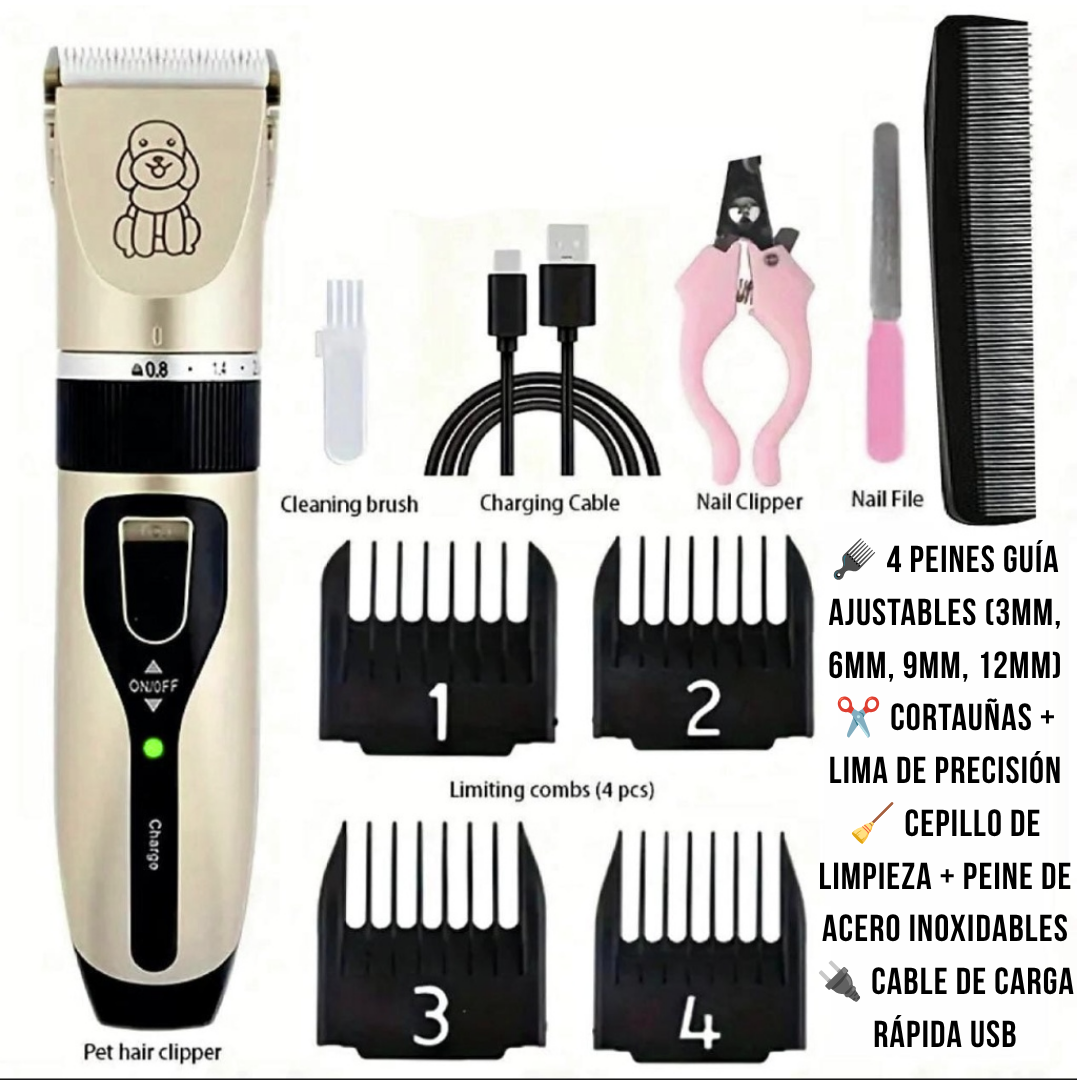PET GROOMING HAIR CLIPPER ®- KIT CORTADOR DE PELO PARA MASCOTAS