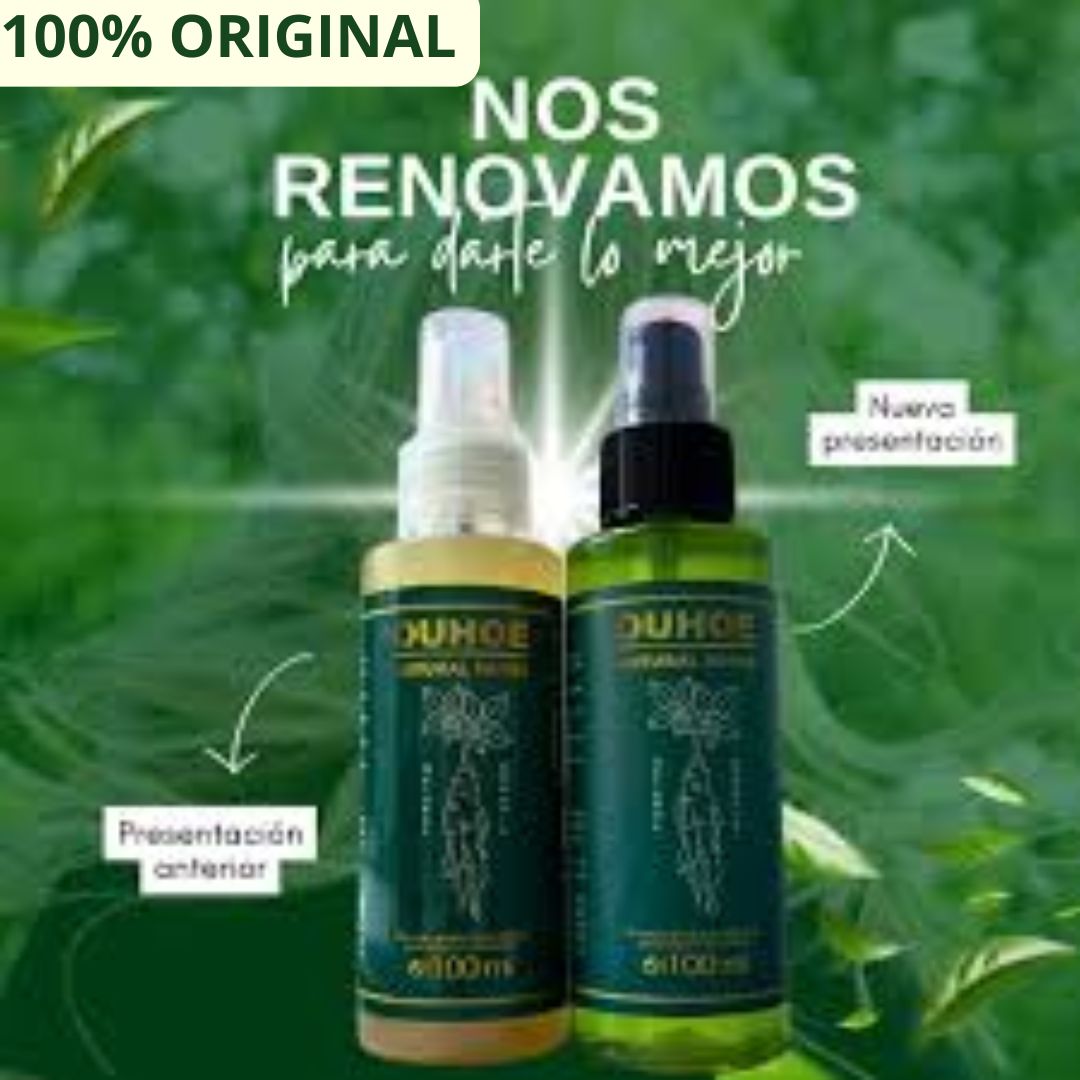 OUHOE® Natural Herbs – Tónico Estimulante para el Crecimiento Capilar