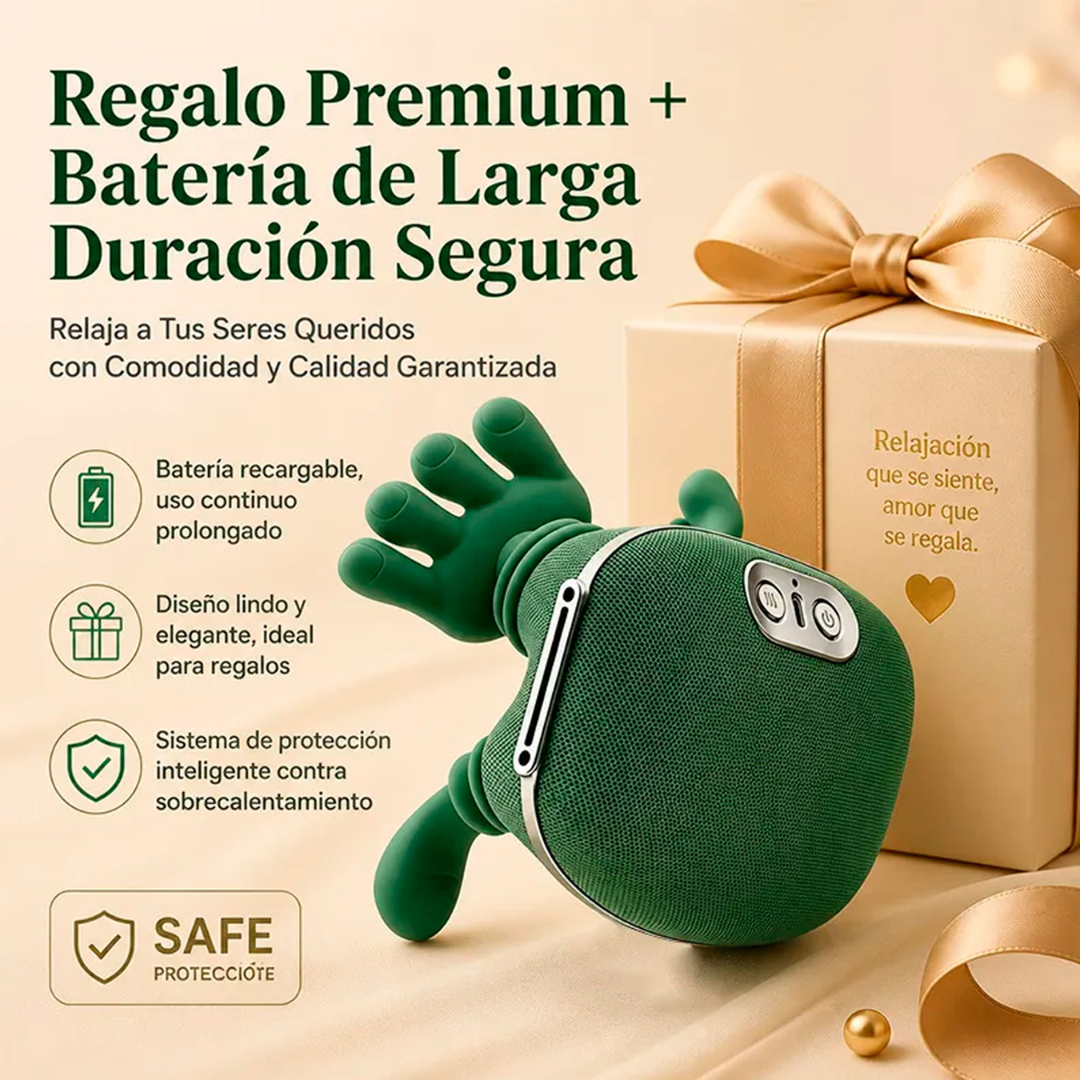 MASAJEADOR CERVICAL ERGONÓMICO MANITO PRO™ – CON CALOR INFRAROJO