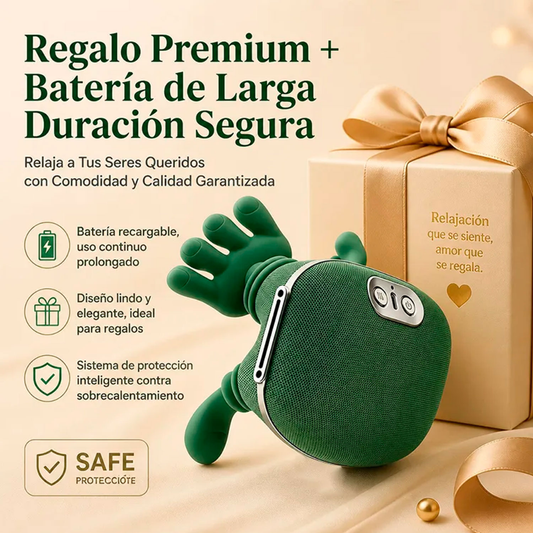 MASAJEADOR CERVICAL ERGONÓMICO MANITO PRO™ – CON CALOR INFRAROJO