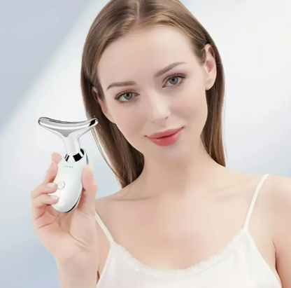 LIFTING FACIAL ULTRA®️MASAJEADOR FACIAL Y DE CUELLO LED -  DE PULSO INTENSO