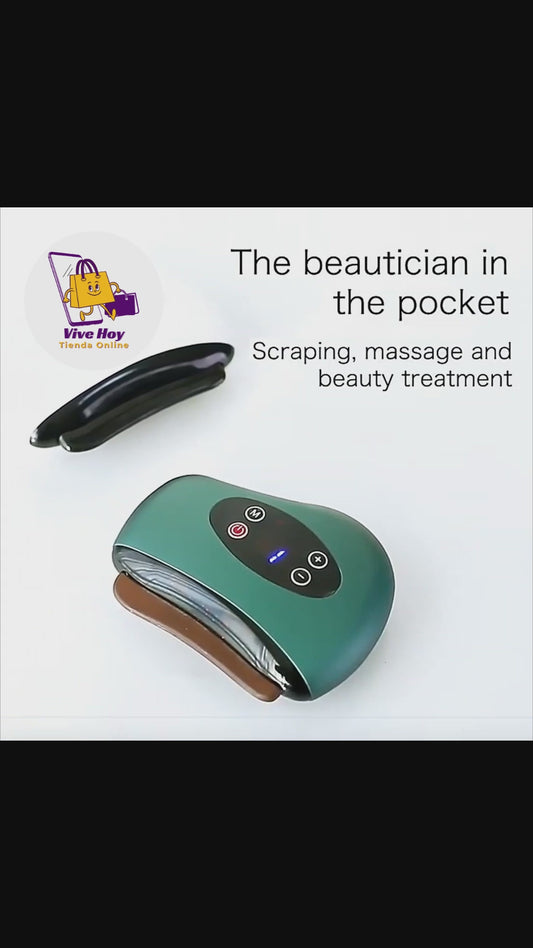 MASAJEADOR ELECTRICO GUA SHA – RELAJA, MOLDEA Y REJUVENECE TU PIEL 🔥